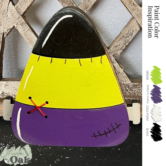 DIY Candy Corn Mini - Frankenstein