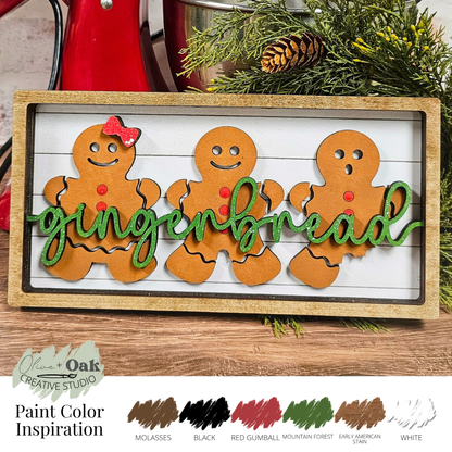 DIY Gingerbread Chunky Shelf Sitter