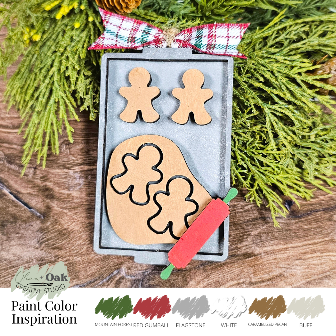 DIY Kit Gingerbread Pan Ornament