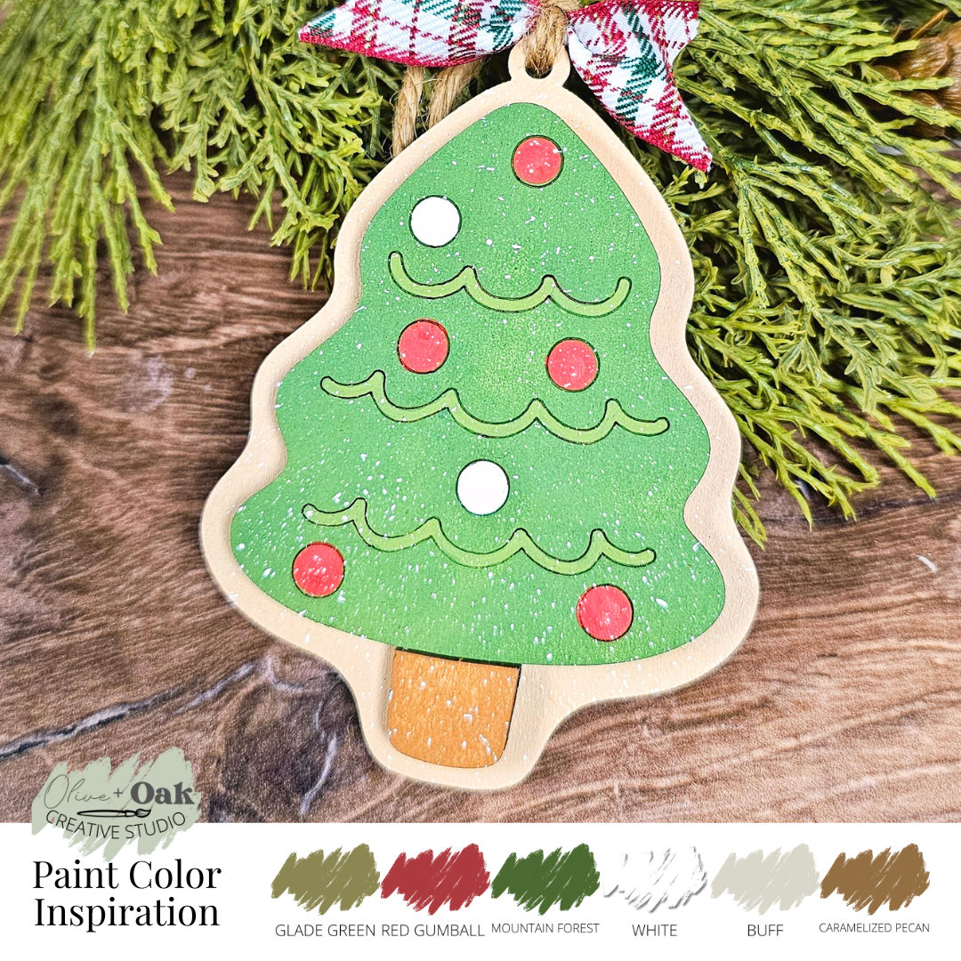 DIY Kit Iced Tree Cookie Ornament