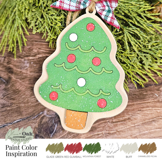 DIY Kit Iced Tree Cookie Ornament