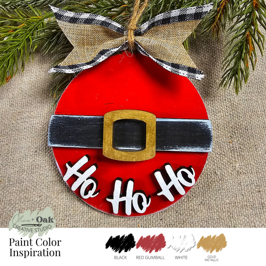 DIY Kit Santa Belt Ho Ho Ho Ornament