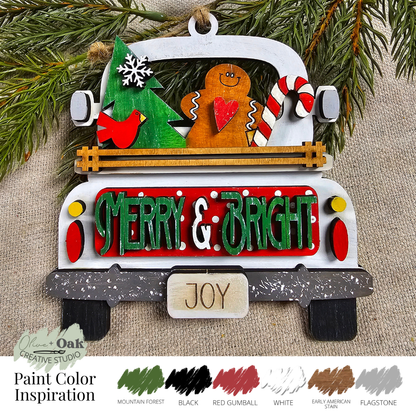 DIY Kit Merry + Bright Truck Ornament