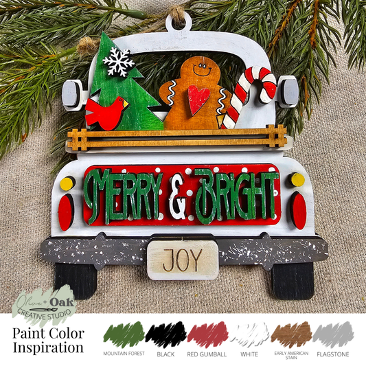 DIY Kit Merry + Bright Truck Ornament
