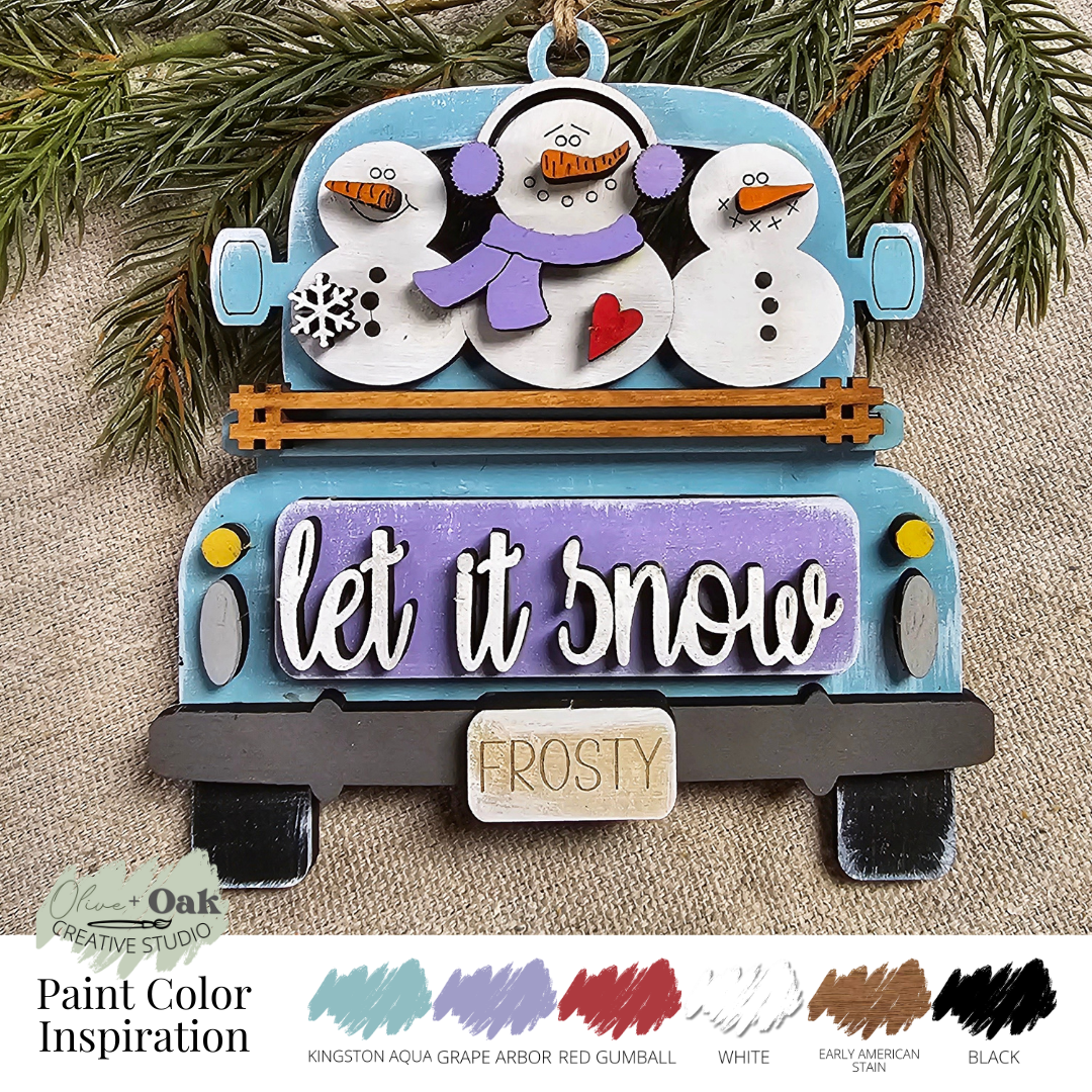 DIY Kit Let It Snow Truck Ornament