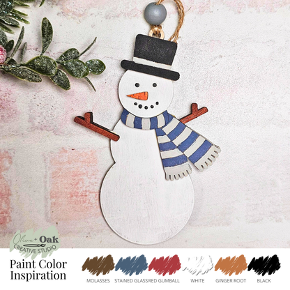 DIY Kit Snowman Ornament