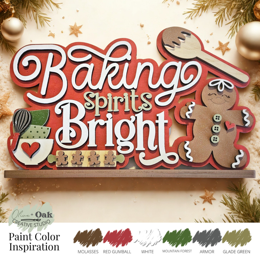 DIY Baking Spirits Bright Shelf Sitter