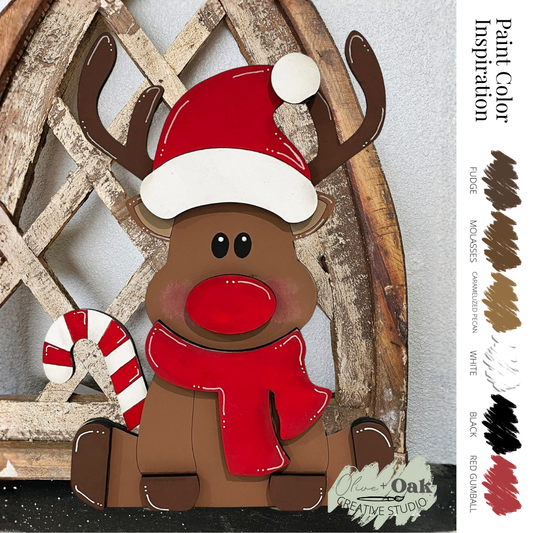 DIY Mini Mr. Reindeer Shelf Sitter
