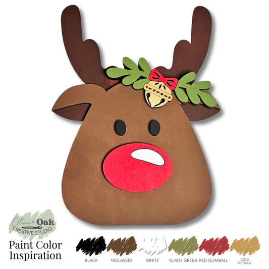 DIY Mini Reindeer Shelf Sitter