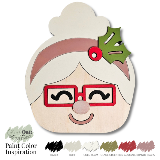 DIY Mini Mrs. Claus Shelf Sitter