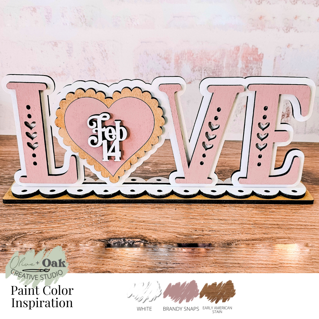 DIY L-O-V-E Standing Sign