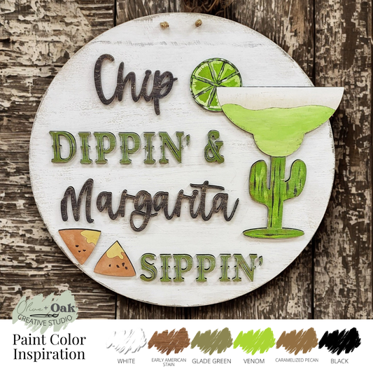 DIY Margarita Sippin' Door Hanger
