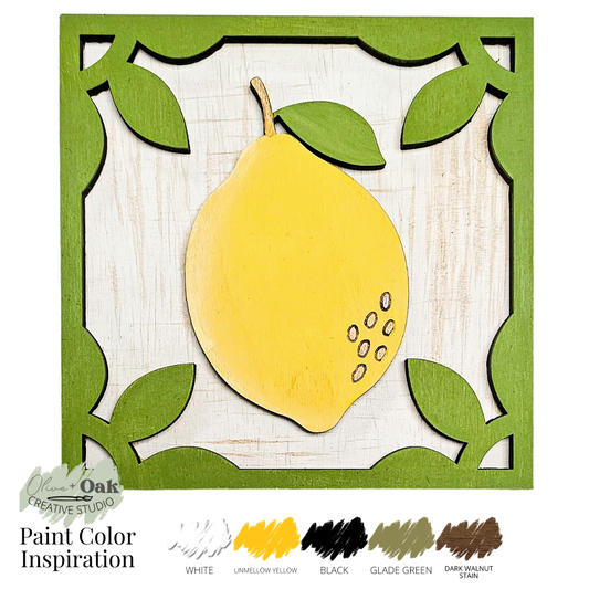DIY Mini Lemon Square Tiles *Inserts ONLY*