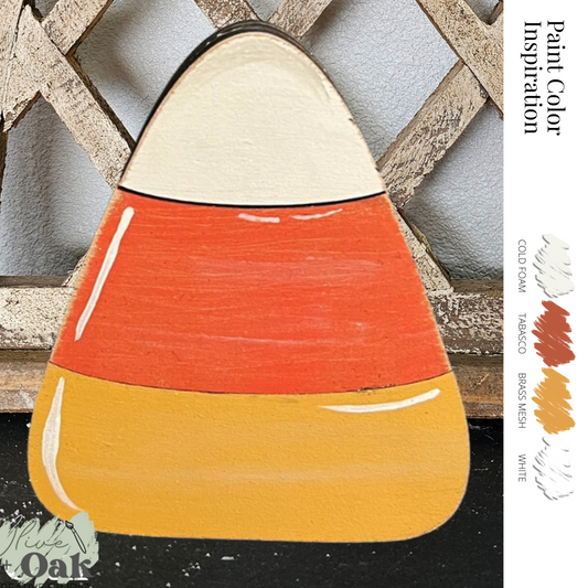 DIY Candy Corn Mini Shelf Sitter