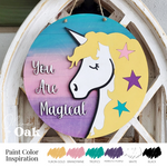 DIY Unicorn Round Hanger