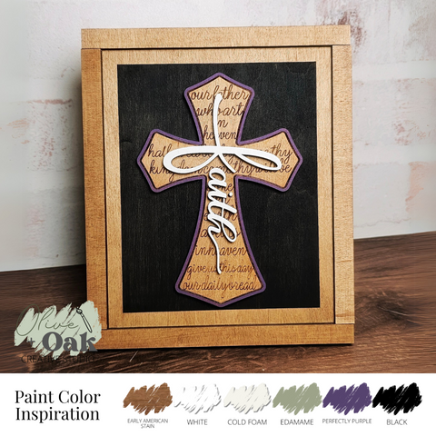 DIY Faith Cross Mini Sign *Insert ONLY*