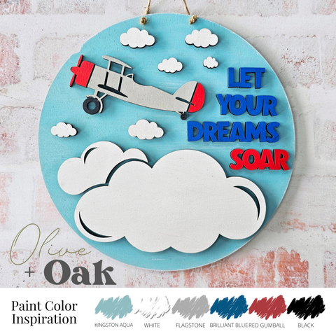 DIY Let Your Dreams Soar Round Hanger