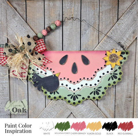 DIY Watermelon Slice Door Hanger
