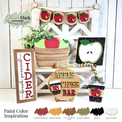 DIY Apple Cider Tier Tray Set