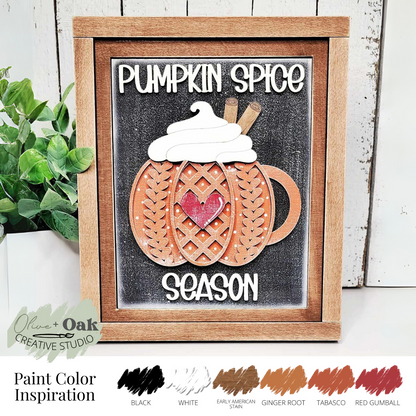 DIY Pumpkin Spice Season Mini Sign *Insert ONLY*