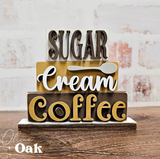 DIY Mini Sugar Cream Coffee Shelf Sitter