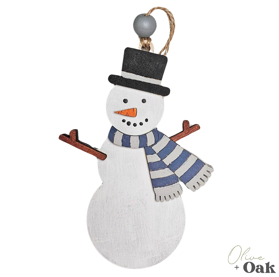 DIY Kit Snowman Ornament