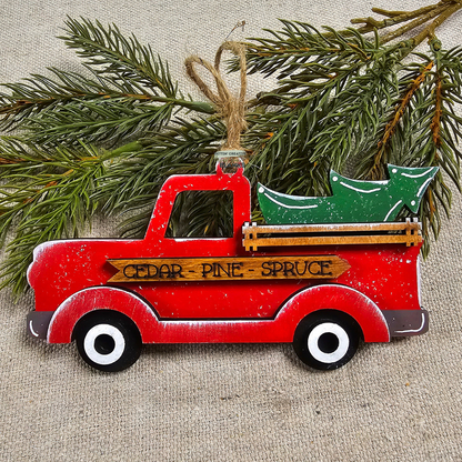 Vintage Truck Ornament Blank