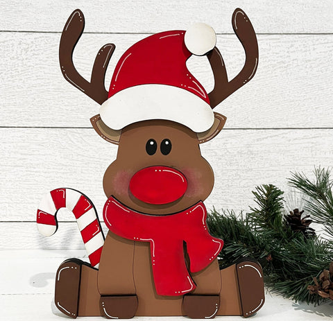 DIY Mini Mr. Reindeer Shelf Sitter