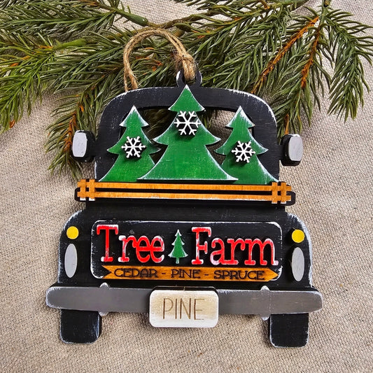 DIY Kit Tree Farm Truck Ornament