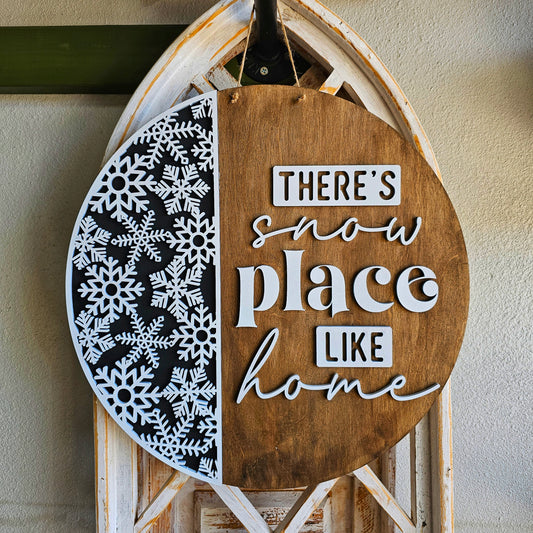 DIY Snow Place Like Home Door Hanger