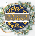 DIY Hello Sunflower Border Door Hanger