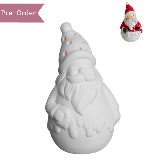 Ceramic Lighted Santa