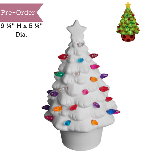 Ceramic Small Lighted Christmas Tree