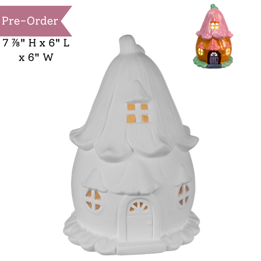 Ceramic Lighted Blossom Fairy Cottage