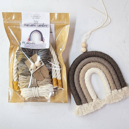 DIY Macrame Rainbow Kit - Olive