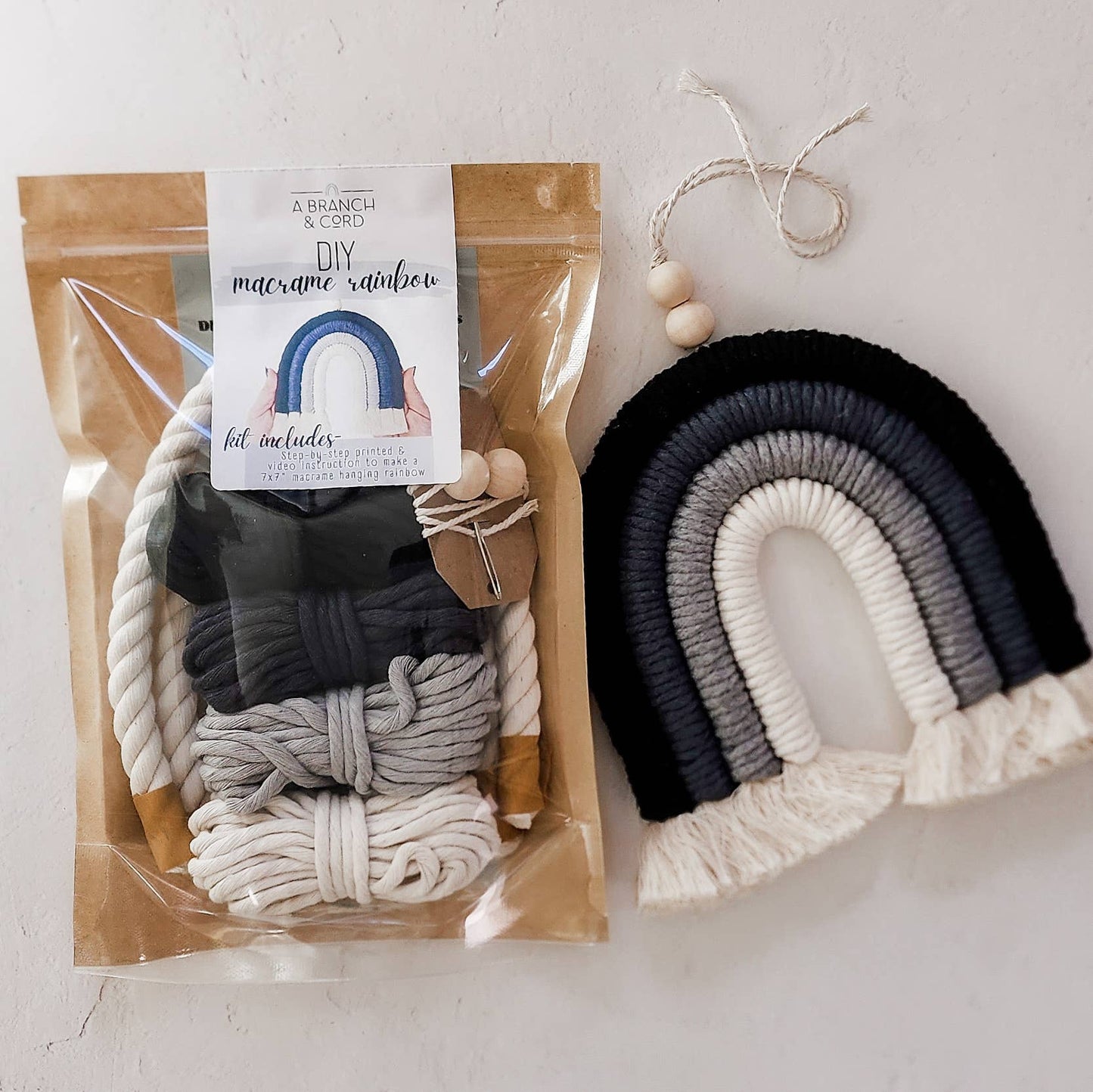 DIY Macrame Rainbow Kit - Olive