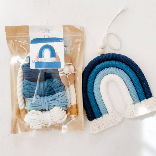 DIY Macrame Rainbow Kit - The Blues