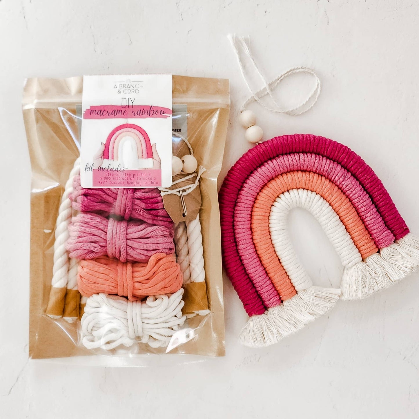 DIY Macrame Rainbow Kit - Olive