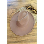 Fashion Classic Wide Brim Premium Felt Hat: TAUPE / ONE SIZE