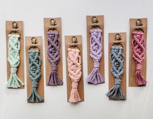 Macrame Keychains - Multiple Colors