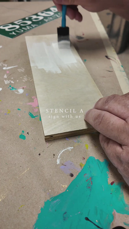 DIY Zip Code Plank Sign