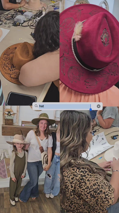 Burned Brim DIY Workshop - July 18 @ 1:30pm