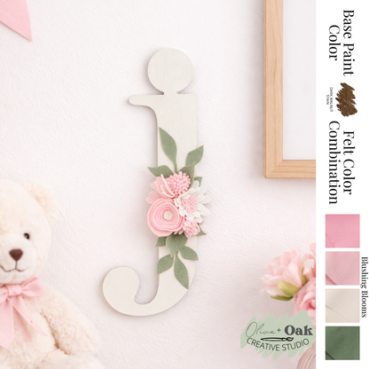 DIY Blushing Blooms Felt Flowers Embellishment Kit