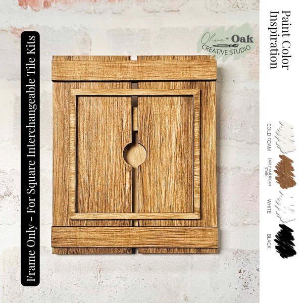 Interchangeable Pallet Frame *FRAME ONLY* Square Signs... – Olive + Oak