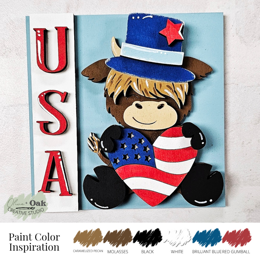 DIY USA Highland Square Sign *Insert ONLY*