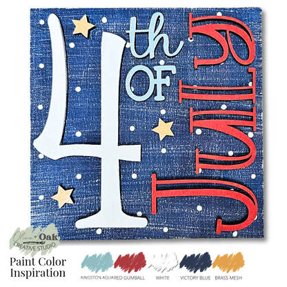 DIY Mini USA Square Tiles *Inserts ONLY*