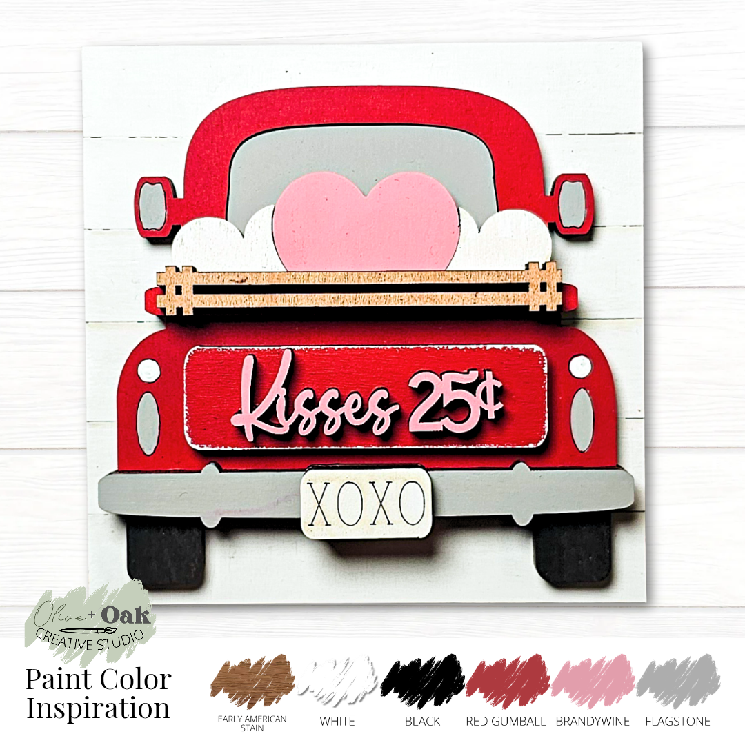 DIY Mini Valentine's Square Tiles *Inserts ONLY*