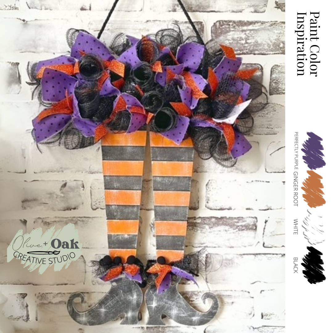 DIY Witchy Legs Wall Hanger