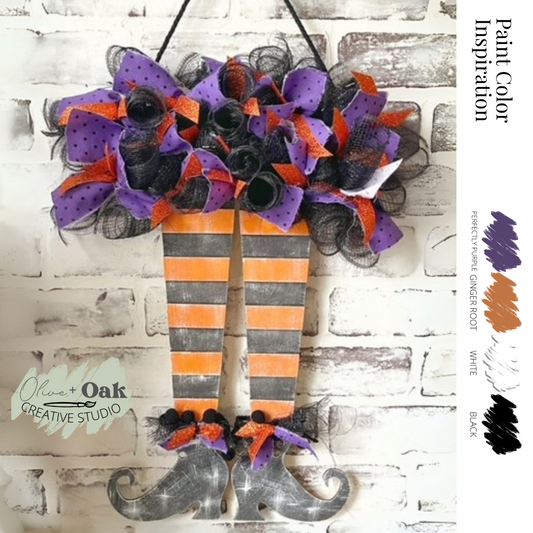 DIY Witchy Legs Wall Hanger