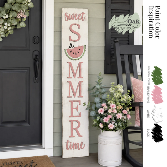 DIY Sweet Summer Time Watermelon 4' Porch Sign